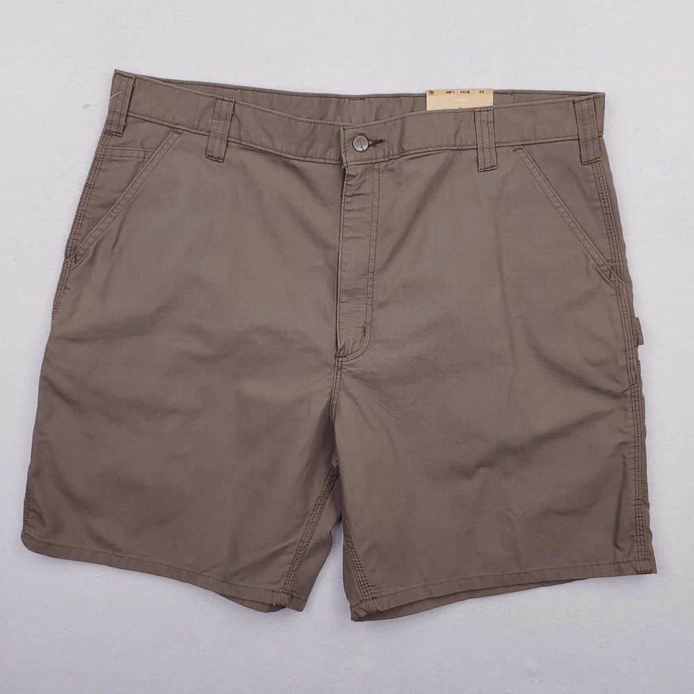 Carhartt Shorts Mens 42 Brown Carpenter Cargo Utility Loose Original Canvas NWT